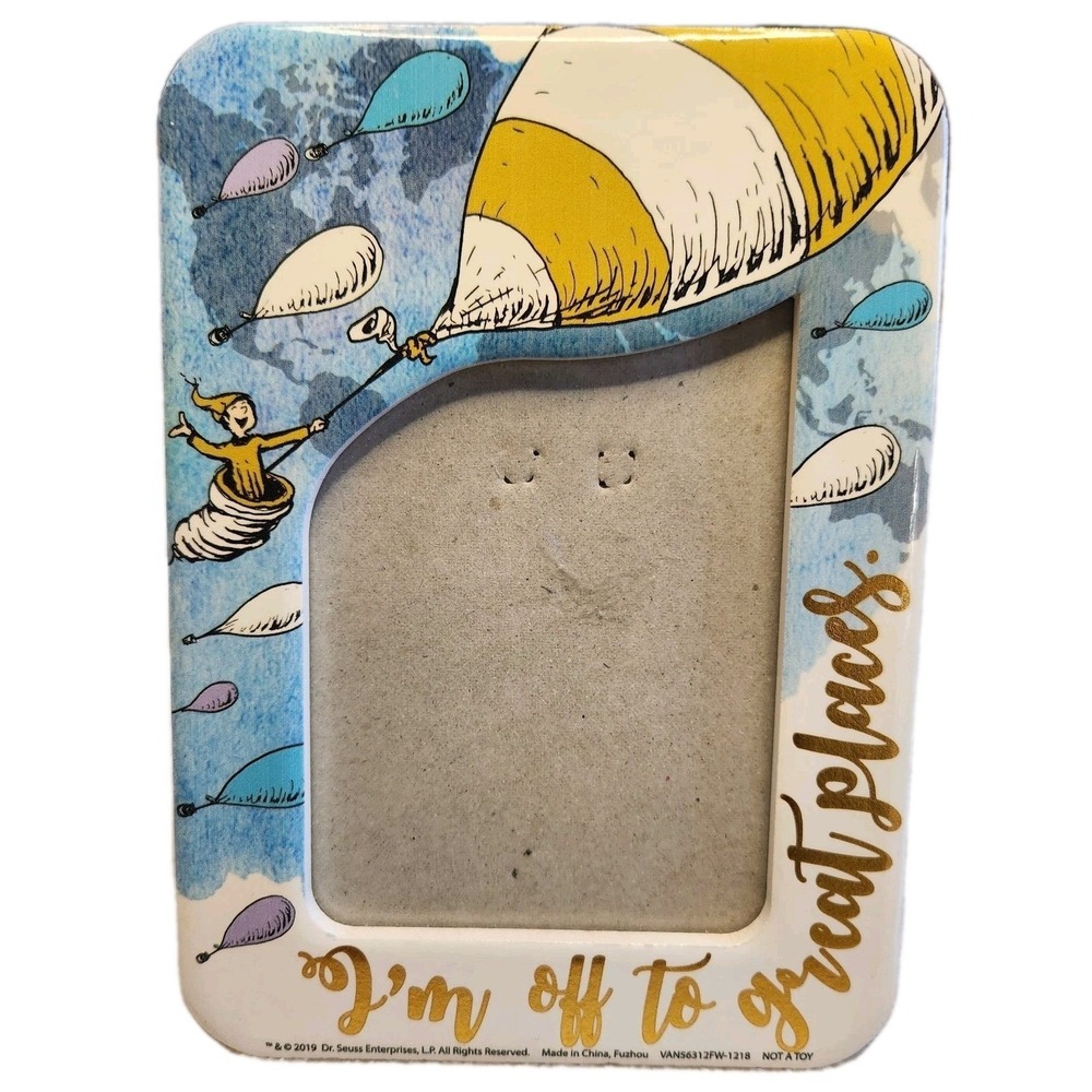 DR. SEUSS Picture Frame 4x6 Photo Oh The Places You'll Go Graduation